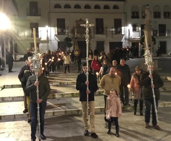 Peregrinación de la Hdad. de la Soledad Coronada y Santo Entierro